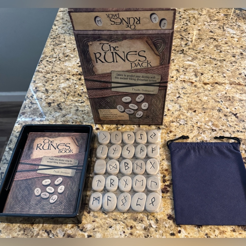 The Runes Pack with Stones and The Cards Book - Picture 3 of 6